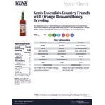 Ken's Foods Country French with Orange Blossom Honey Dressing 32 fl. oz. - 6/Case Ken's Foods Country French with Orange Blossom Honey Dressing 32 fl. oz. - 6/Case