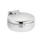 Eastern Tabletop 3998G Jazz Rock 6 Qt. Stainless Steel Round Induction Chafer with Hinged Glass Dome Cover Eastern Tabletop 3998G Jazz Rock 6 Qt. Stainless Steel Round Induction Chafer with Hinged Glass Dome Cover