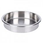 Vollrath T3605 D-Lux 7 Qt. Round Stainless Steel Dripless Roll Top Chafer Vollrath T3605 D-Lux 7 Qt. Round Stainless Steel Dripless Roll Top Chafer