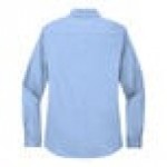 Port Authority L608 Women's Customizable Light Blue / Light Stone Long Sleeve Wrinkle-Resistant Easy-Care Dress Shirt - 2X
