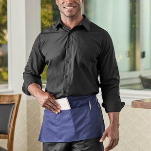 Henry Segal Men's Customizable Black Long Sleeve Dress Shirt - M