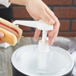 Carlisle 2 Qt. Black Insulated Condiment Pump Dispenser Kit