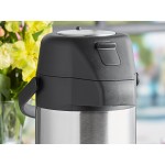 Acopa 3 Liter Stainless Steel Lined Airpot with Push Button
