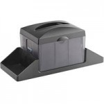 Choice Smoke Black Condiment Caddy for Choice Tabletop Interfold and Fullfold Napkin Dispensers