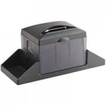 Choice Smoke Black Condiment Caddy for Choice Tabletop Interfold and Fullfold Napkin Dispensers