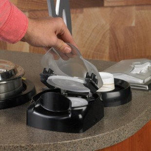 Vollrath LS03IB LidSaver® 3 In-Counter Horizontal Lid Dispenser for 3 1/4