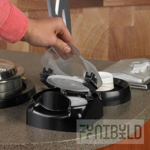 Vollrath LS03IB LidSaver® 3 In-Counter Horizontal Lid Dispenser for 3 1/4