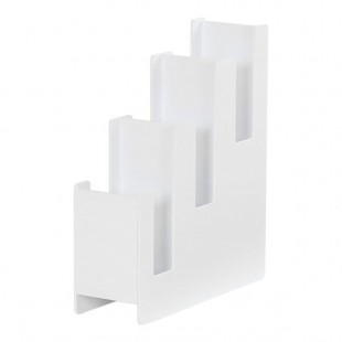 Cal-Mil Classic White Plastic 3-Tier Cup / Lid Organizer 23187-15