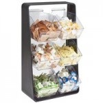 Cal-Mil Classic White Plastic 3-Tier Cup / Lid Organizer 23187-15