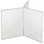 Cal-Mil Classic White Plastic 3-Tier Cup / Lid Organizer 23187-15
