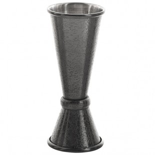 TableCraft 10561 1 oz. & 1.5 oz. Black Stainless Steel Japanese Jigger TableCraft 10561 1 oz. & 1.5 oz. Black Stainless Steel Japanese Jigger