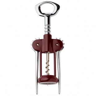 Franmara Heavy Wing Corkscrew with Burgundy Enameled Body 2046-03