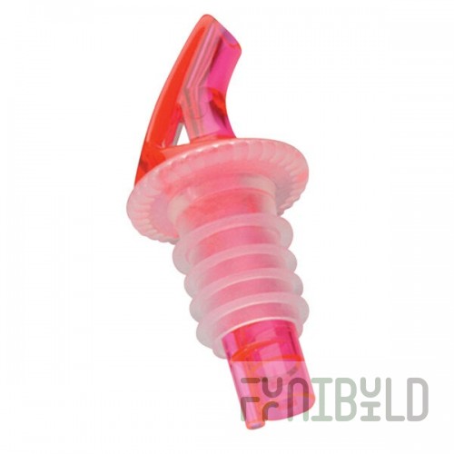 Precision Pours 999 WR Watermelon Red Free Flow Liquor Pourer - 12/Pack