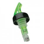 Precision Pours 112 WR C 1.5 oz. Watermelon Red Measured Liquor Pourer with Collar - 12/Pack