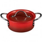 Bon Chef Country French X 54 oz. Ombre Merlot Sauce Pot with Cover 73299-OM-M
