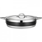 Bon Chef Country French X 54 oz. Ombre Merlot Sauce Pot with Cover 73299-OM-M