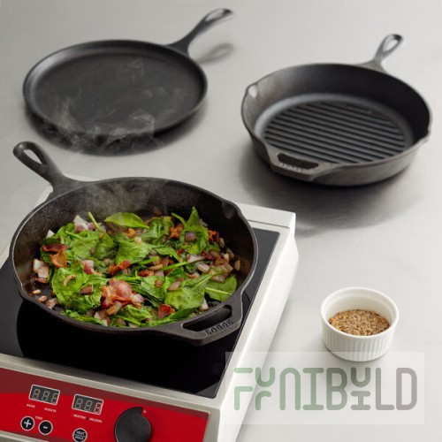 Lodge 3-Piece Pre-Seasoned Cast Iron Skillet Set - Includes 10 1/4