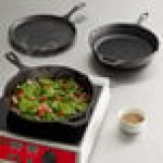 Lodge 3-Piece Pre-Seasoned Cast Iron Skillet Set - Includes 10 1/4
