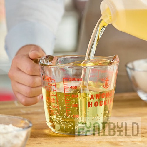Anchor Hocking 55177AHG17 16 oz. Clear Glass Measuring Cup