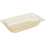 Vollrath 9032410 Super Pan® 1/3 Size Amber High Heat Plastic Food Pan - 2 1/2 Vollrath 9032410 Super Pan® 1/3 Size Amber High Heat Plastic Food Pan - 2 1/2