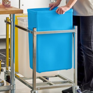 Baker's Lane 10 Gallon / 160 Cup Blue Ingredient Bin Baker's Lane 10 Gallon / 160 Cup Blue Ingredient Bin
