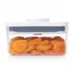 OXO Good Grips 1.1 Qt. Clear Mini Square SAN Plastic Food Storage Container with White POP Lid OXO Good Grips 1.1 Qt. Clear Mini Square SAN Plastic Food Storage Container with White POP Lid