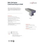 Alto-Shaam 500-CW 5 Pan Refrigerated Drop-In Cold Food Well Alto-Shaam 500-CW 5 Pan Refrigerated Drop-In Cold Food Well