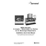 Servend 2706107 MDH-302 12 Valve Sanitary Lever Countertop Ice/Beverage Dispenser with 300 lb. Ice Storage and Internal Carbonator