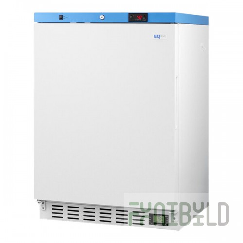 Summit Appliance ACR51WNSF456 EQTemp ACR Series 3.88 Cu. Ft. White / Blue Built-In Undercounter Reach-In Medical Refrigerator with Temperature-Monitored Vaccine Storage - 115V