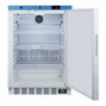 Summit Appliance ACR51WNSF456 EQTemp ACR Series 3.88 Cu. Ft. White / Blue Built-In Undercounter Reach-In Medical Refrigerator with Temperature-Monitored Vaccine Storage - 115V Summit Appliance ACR51WNSF456 EQTemp ACR Series 3.88 Cu. Ft. White / Blue Built-In Undercounter Reach-In Medical Refrigerator with Temperature-Monitored Vaccine Storage - 115V