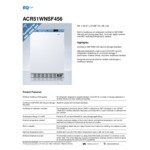 Summit Appliance ACR51WNSF456 EQTemp ACR Series 3.88 Cu. Ft. White / Blue Built-In Undercounter Reach-In Medical Refrigerator with Temperature-Monitored Vaccine Storage - 115V Summit Appliance ACR51WNSF456 EQTemp ACR Series 3.88 Cu. Ft. White / Blue Built-In Undercounter Reach-In Medical Refrigerator with Temperature-Monitored Vaccine Storage - 115V
