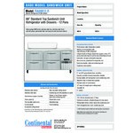 Continental Refrigerator RA68N-12-D 68 Continental Refrigerator RA68N-12-D 68