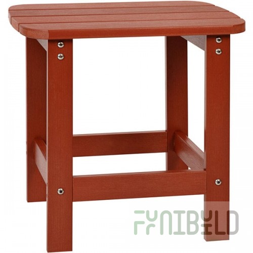 Flash Furniture Charlestown Red Faux Wood Side Table