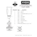 Waring 003138 Drive Coupling for Blenders Waring 003138 Drive Coupling for Blenders