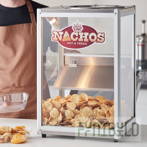 Carnival King NCM160 10 lb. Nacho Chip, Popcorn, Peanut Warmer / Merchandiser - 120V, 160W