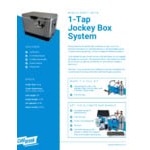 Coldbreak JOCK-1TF-SS54 Stainless Steel 1 Faucet 54 Qt. Insulated Jockey Box with Front Input and 50 ft. Coil
