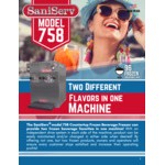 SaniServ 758 14 Qt. Air / Water Cooled Double Frozen Cocktail Machine - 115V SaniServ 758 14 Qt. Air / Water Cooled Double Frozen Cocktail Machine - 115V