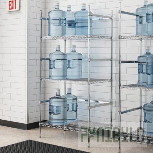 Regency 18-Jug Chrome 5 Gallon Water Jug Rack - 24