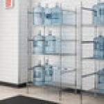 Regency 18-Jug Chrome 5 Gallon Water Jug Rack - 24
