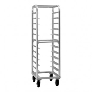 New Age Lifetime Series 12 Pan End Load Aluminum Bun / Sheet Pan Rack 4333