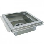 Advance Tabco BSW3-240-B-SB Enclosed Base Everyday Buffet Stainless Steel Three Pan Electric Hot Food Table - Sealed Well, 208/240V