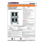 Southbend PCE22S/SD Platinum Series 5-Shelf Double Deck Full Size Standard Electric Convection Oven - 208V, 3 Phase, 11 kW Southbend PCE22S/SD Platinum Series 5-Shelf Double Deck Full Size Standard Electric Convection Oven - 208V, 3 Phase, 11 kW