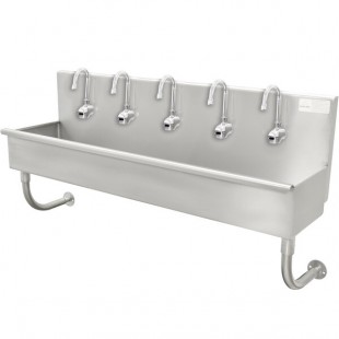 Advance Tabco 19-18-100EF 16-Gauge Multi-Station Hand Sink with 8