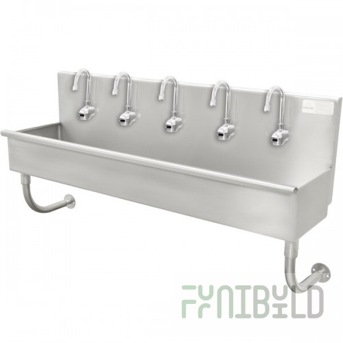 Advance Tabco 19-18-100EF 16-Gauge Multi-Station Hand Sink with 8