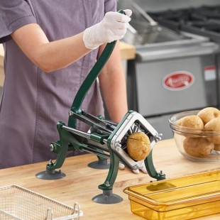Choice Food Prep 8 Wedge French Fry Cutter with Suction Feet