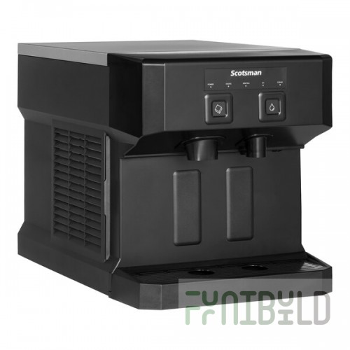 Scotsman HID207ABX-1 Meridian® Air Cooled Compact Nugget Ice Machine with 7 lb. Bin, Push Button Ice and Water Dispensing - 115V, 196 lb.