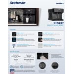 Scotsman HID207ABX-1 Meridian® Air Cooled Compact Nugget Ice Machine with 7 lb. Bin, Push Button Ice and Water Dispensing - 115V, 196 lb. Scotsman HID207ABX-1 Meridian® Air Cooled Compact Nugget Ice Machine with 7 lb. Bin, Push Button Ice and Water Dispensing - 115V, 196 lb.