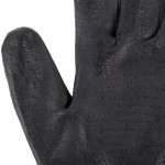 Cordova Machinist Salt and Pepper HPPE/Glass Fiber Cut Resistant Food-Safe Gloves with Black Foam Nitrile Palm Coating - Medium