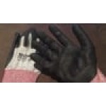 Cordova Machinist Salt and Pepper HPPE/Glass Fiber Cut Resistant Food-Safe Gloves with Black Foam Nitrile Palm Coating - Medium