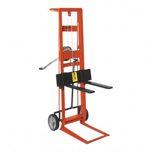 Wesco Industrial Products 750 lb. 2-Wheel Steel Winch Pedalift with 3